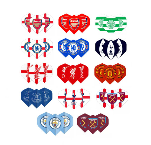 Football team dart flights - football,