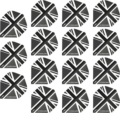 Black union jack dart flights - union,