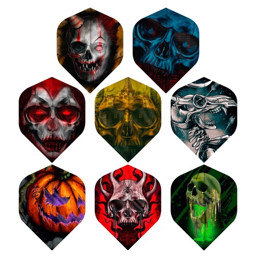 Designa skulls dart flights - skulls,